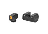 Rival Arms Tritium Night Sights Fits Glock 17/19 Green Tritium w/Orange Outline Front Green Rear