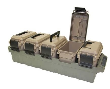 5-CAN AMMO CRATE MINI W/5 AC15 MINI AMMO CANS GRN/DK ERT