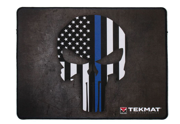 Punisher Blue Line Ultra Premium Gun Cleaning Mat Neoprene