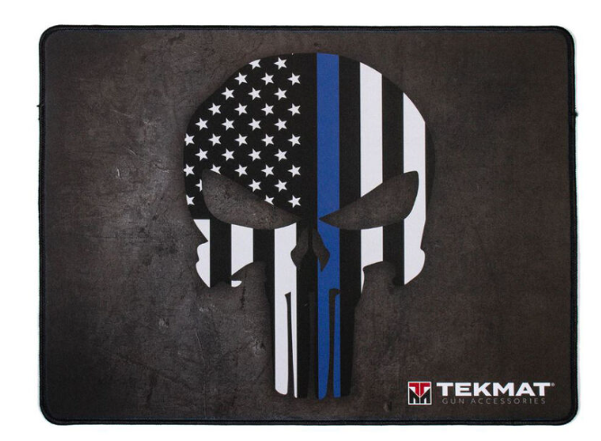 Punisher Blue Line Ultra Premium Gun Cleaning Mat Neoprene
