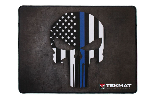 Punisher Blue Line Ultra Premium Gun Cleaning Mat Neoprene