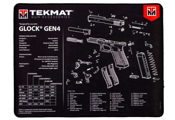 ULTRA 20 - GLOCK G4 GUN CLEANING MAT