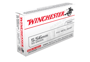 Winchester 5.56 55gr FMJ Brass Case - 20rds