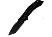 Flatbed Folding Knife 3.1" Tanto Blade Black