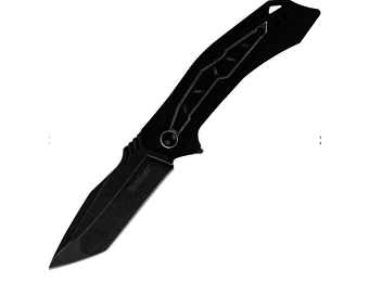 Flatbed Folding Knife 3.1" Tanto Blade Black