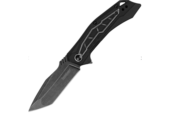 Flatbed Folding Knife 3.1" Tanto Blade Black