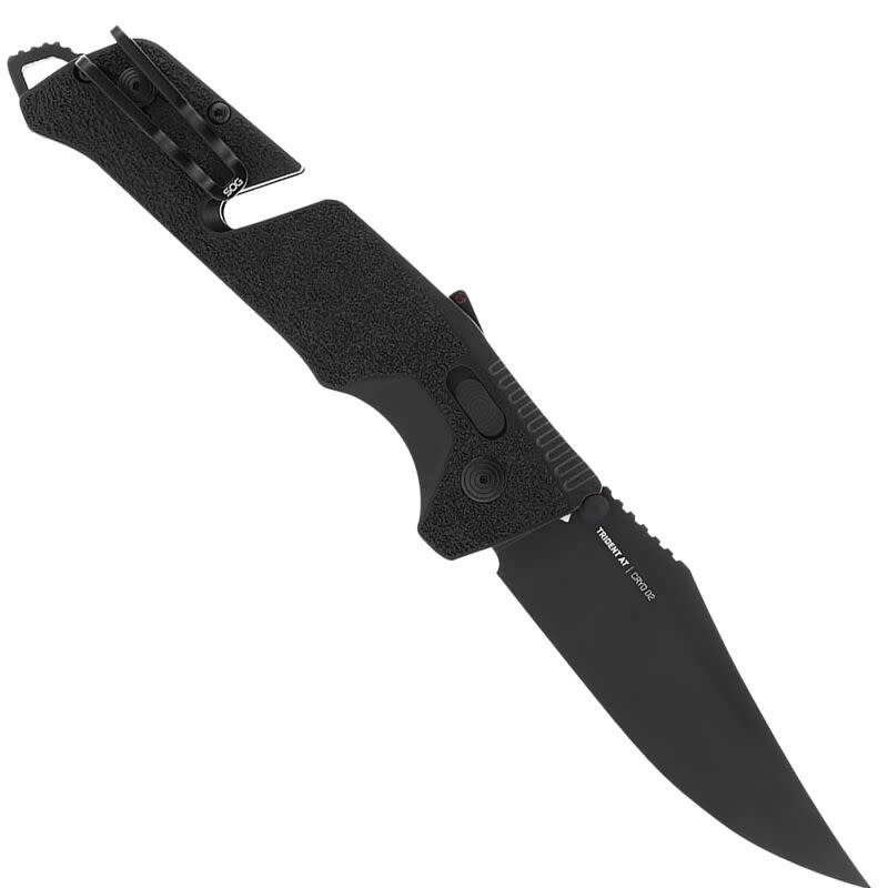 Trident Folding Knife 3.7" Partially Serrated Clip Point
