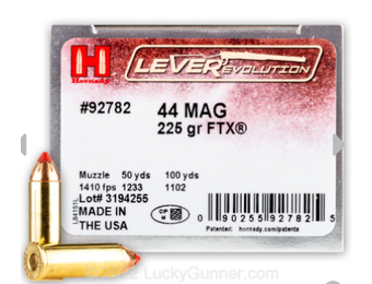 AMMO 44 REM MAG 225 GR FTX LVR