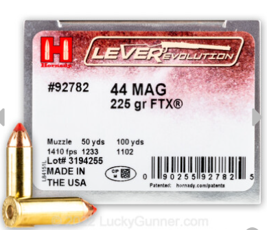 AMMO 44 REM MAG 225 GR FTX LVR