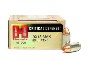 AMMO 9X18 MAKAROV 95 GR FTX CD
