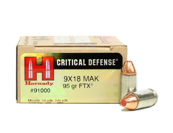 AMMO 9X18 MAKAROV 95 GR FTX CD