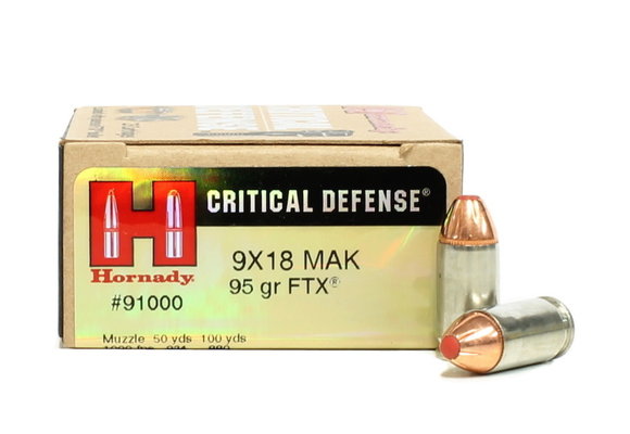 AMMO 9X18 MAKAROV 95 GR FTX CD