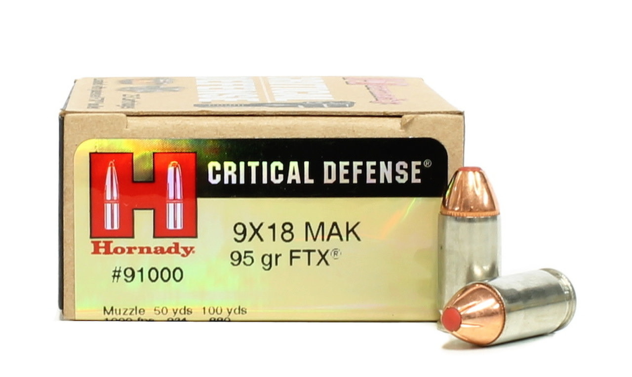 AMMO 9X18 MAKAROV 95 GR FTX CD