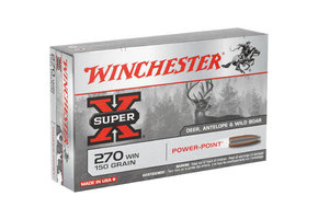 Winchester Ammo X2704 Super-X 270 Win 150 gr Power-Point (PP) 20
