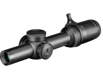 Strike Eagle Rifle Scope 30mm Tube 1-8x 24mm First Focal Plane Illuminated EBR-8 MOA Reticle Matte
