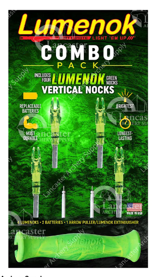Lumenok Signature Lighted Nock Combo Pack