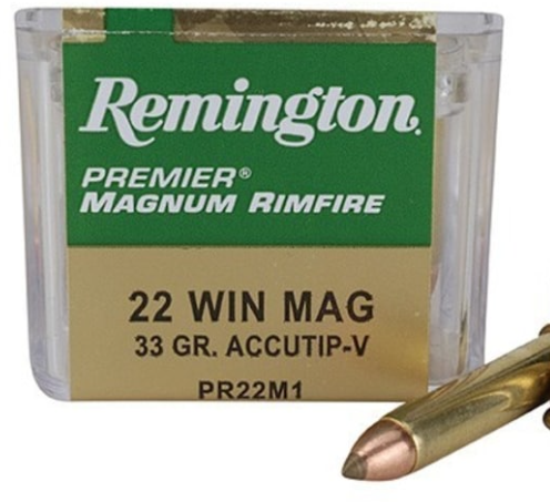 Premier Ammunition 22 Winchester Magnum Rimfire (WMR) 33 Grain AccuTip