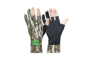 Stretch Fit Fingerless Gloves One Size Fits Most Mossy Oak Bottomland 1 Pair