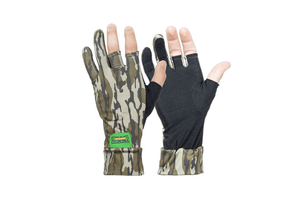 Stretch Fit Fingerless Gloves One Size Fits Most Mossy Oak Bottomland 1 Pair