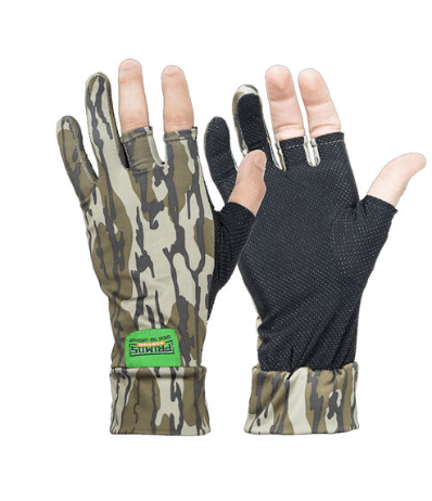 Stretch Fit Fingerless Gloves One Size Fits Most Mossy Oak Bottomland 1 Pair