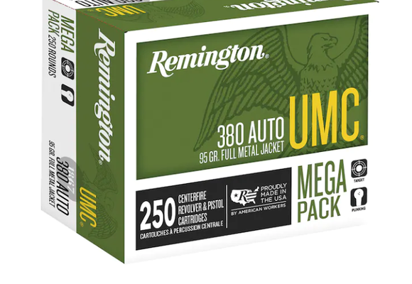 UMC Ammunition 380 ACP 95 Grain Full Metal Jacket