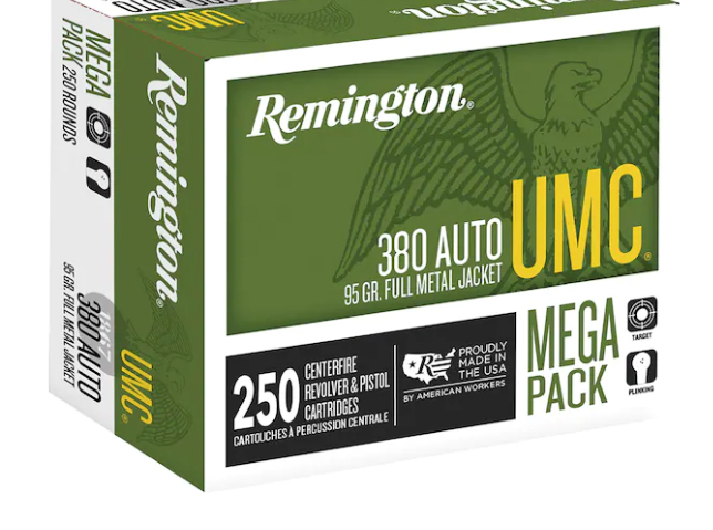 UMC Ammunition 380 ACP 95 Grain Full Metal Jacket