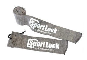 SportLock 53"x4" Long Gun Cotton Silicone Sleeve Grey