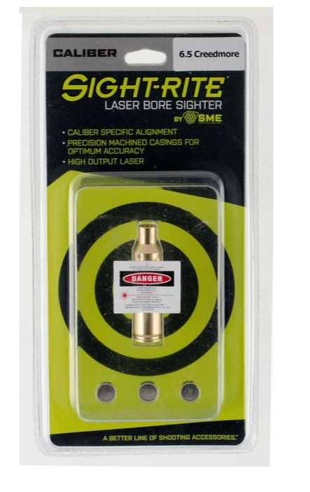 SIGHT-RITE 6.5 CREEDMOOR LASER BORE SIGHT BRASS