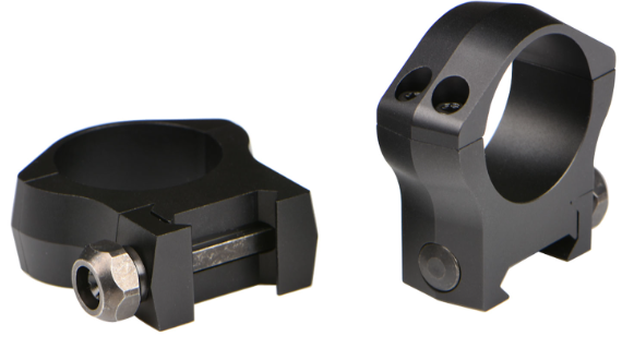 7222M Mountain Tech Scope Ring Set Fixed For Rifle Picatinny/Weaver High 34mm Tube Black Anodized Aluminum