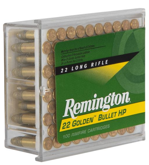 22 GOLDEN BULLET 36 GR PLATED HOLLOW POINT .22LR AMMO, 100/BOX - 1600