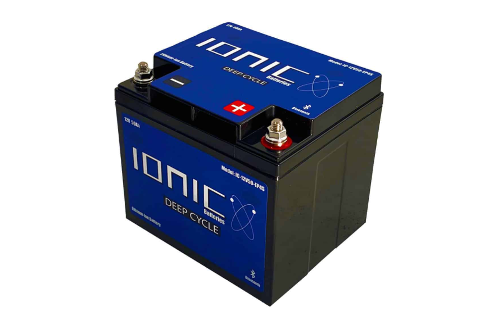 Ionic 12 Volt 50Ah Deep Cycle Lithium Battery