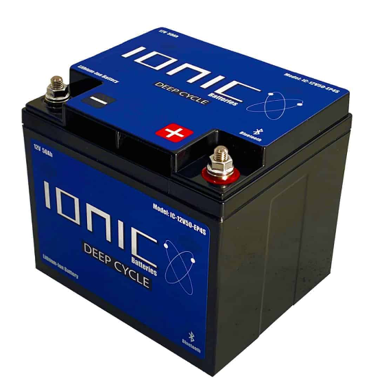 Ionic 12 Volt 50Ah Deep Cycle Lithium Battery