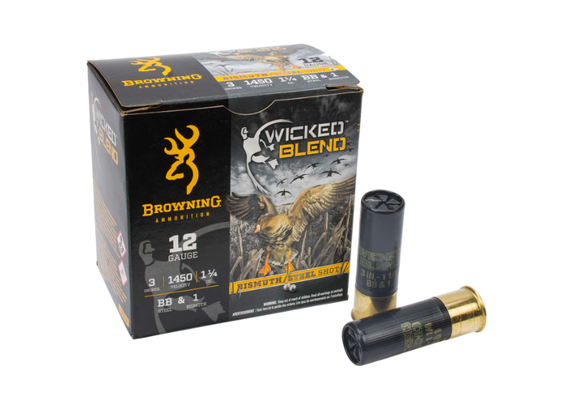 12 GA 3 IN 1-1/4 OZ BB&1 BI (AM-HS-ZZN)