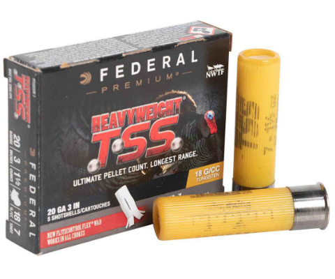 Federal Premium Heavyweight TSS 20 Gauge 3in #7 Turkey Shotshells - 5 Rounds