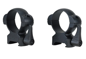 LEVER-LOK 30MM HIGH STEEL TOP MOUNT QUICK DETACH SCOPE RING, MATTE BLACK - 49335