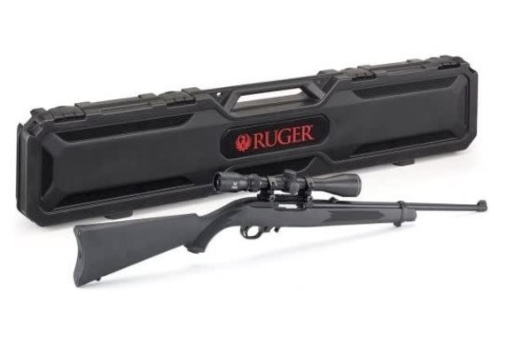 10/22 CARBINE COMBO 22LR 10RD 18.5" RIFLE W/ SCOPE AND CASE - 31143