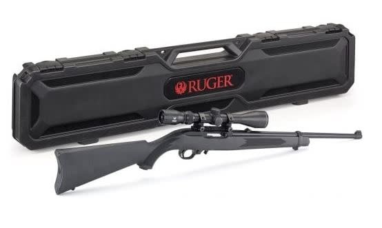 10/22 CARBINE COMBO 22LR 10RD 18.5" RIFLE W/ SCOPE AND CASE - 31143