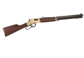 Big Boy Classic 41 Rem Mag Caliber with 10+1 Capacity, 20" Blued Barrel, Polished Brass Metal Finish & American Walnut Stock Right Hand (Full Size)