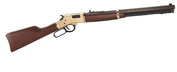 Big Boy Classic 41 Rem Mag Caliber with 10+1 Capacity, 20" Blued Barrel, Polished Brass Metal Finish & American Walnut Stock Right Hand (Full Size)