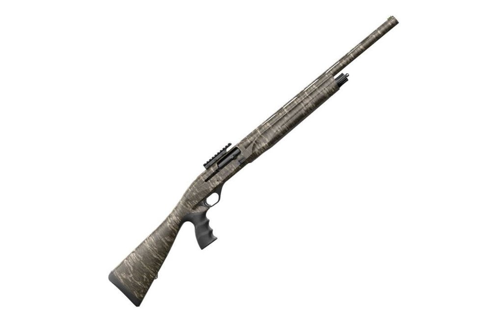 Gordion Turkey 20 Gauge 22 in Barrel 4+1 3 in, Mossy Oak New Bottomland, Fixed Pistol Grip Stock, Fiber Optic Sight