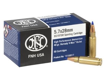 High Performance 5.7x28mm 40 gr Hornady V-Max (VMX)