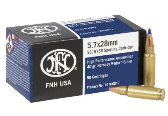 High Performance 5.7x28mm 40 gr Hornady V-Max (VMX)