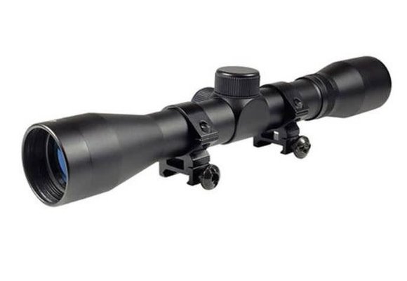 BUCKLINE™ RIFLE SCOPE 4X32 / DUPLEX RETICLE / WEAVER-STYLE RINGS / BLACK