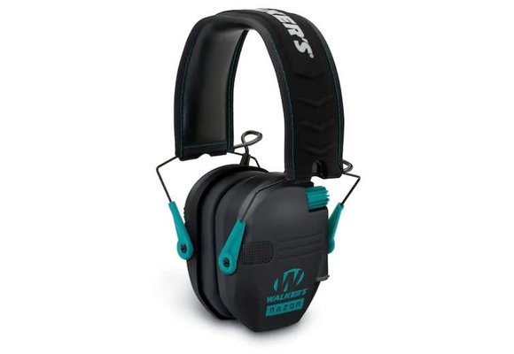 RAZOR SLIM ELECTRONIC MUFF - BLACK W/ TEAL ACCENT