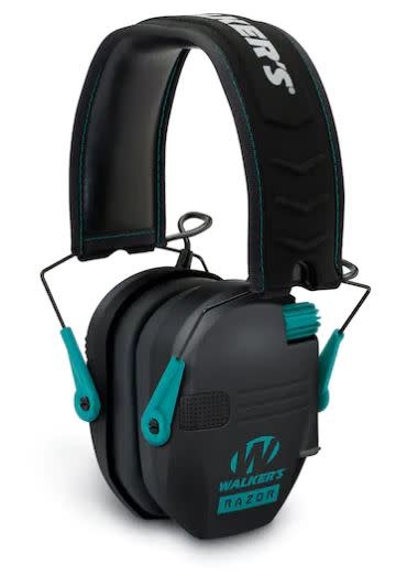 RAZOR SLIM ELECTRONIC MUFF - BLACK W/ TEAL ACCENT