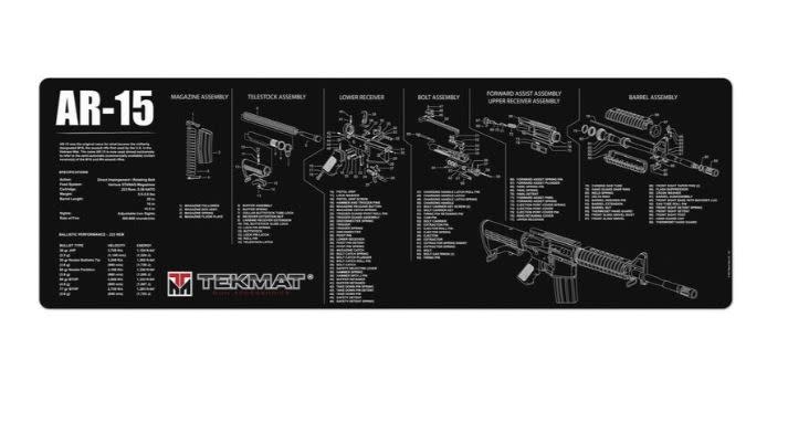 AR-15 BLACK TEKMAT GUN CLEANING MAT
