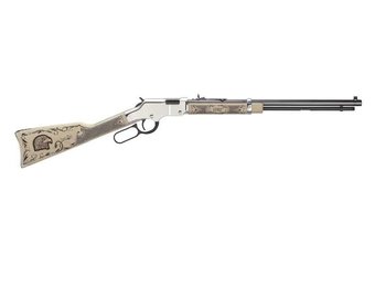 Silver American Eagle Lever Action Rimfire Rifle 22 Long Rifle 20" Barrel Blued and Walnut