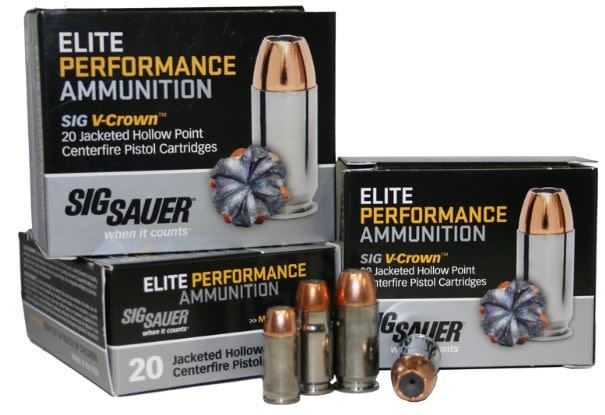 Sig Ammo 357 Magnum 125gr, Elite V-Crown JHP, 20rd Box