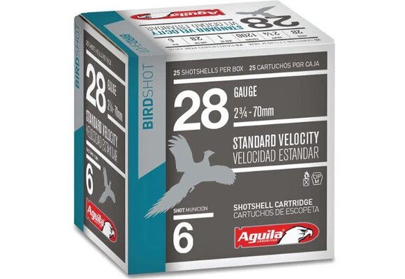 Aguila Standard Velocity 28 Ga 2-3/4" 1 oz #6 1chb2836