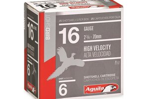 Aguila High-Velocity  16 Ga 2 3/4", 1 1/8 oz., #6 Shot